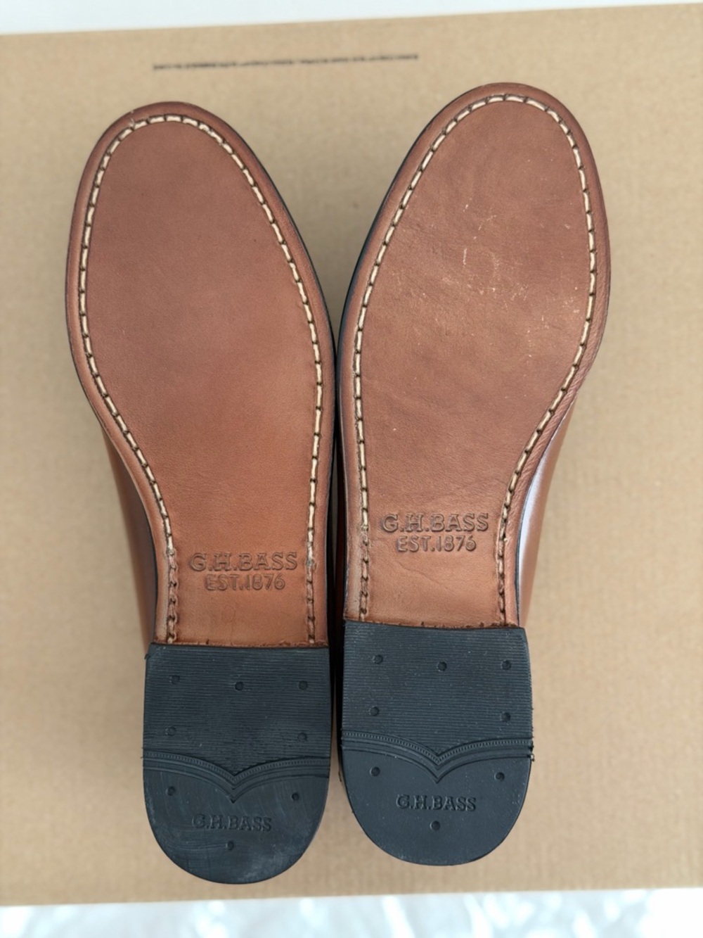 G.H. Bass Whitney Weejuns Penny Loafers in Cognac, Size 6.5 - Picture 10 of 10